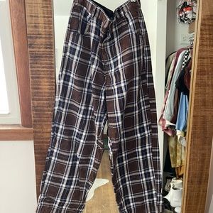 Free People Plaid Pants
